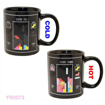 ceramic mug with heat sensitive printing logo,sublimation magic mug